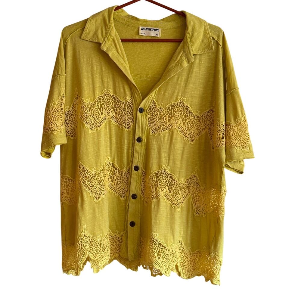 Free People “We The Free” Luca Tee in Citronelle, Size XS